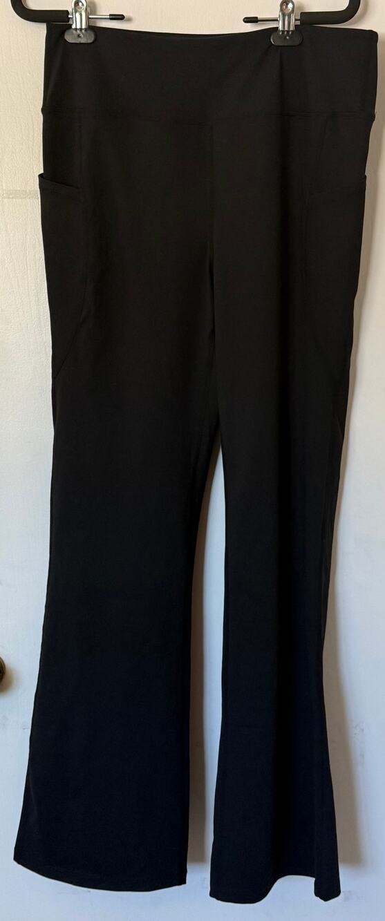 NWT Gradual High Waisted Flare Yoga Pants Black Size XL